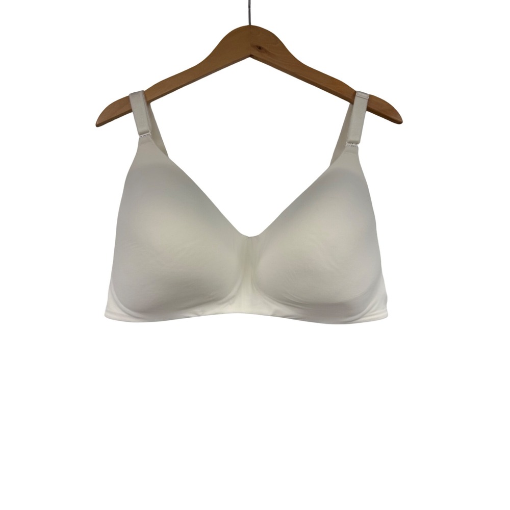 Torrid Curve 360 Back Smoothing Wireless Bra Off White Cream 42DD Plus Size